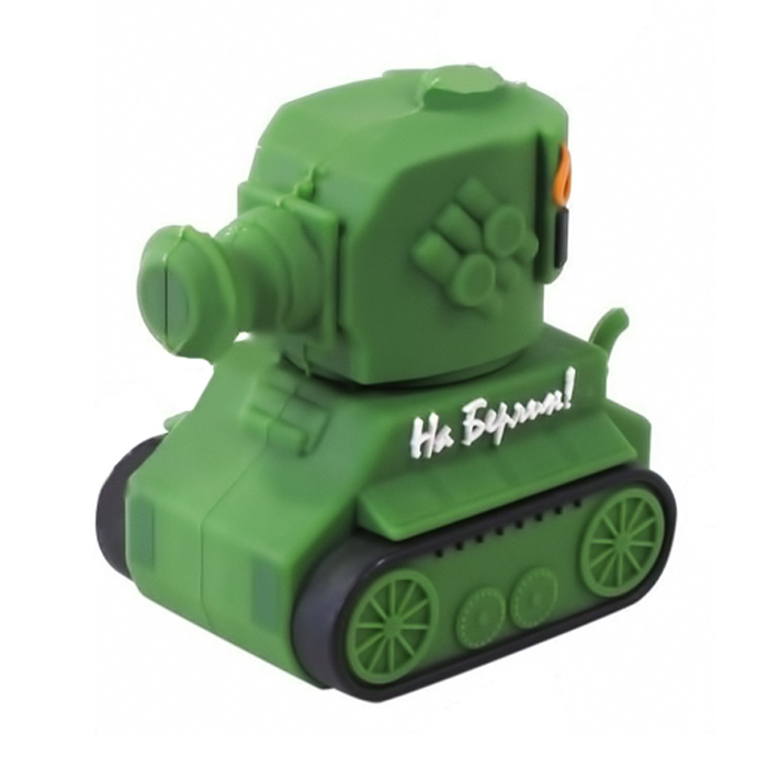 Iconik Танк 8GB USB-накопительRB-TANK-8GB Iconik Танк 8GB USB-накопительRB-TANK-8GBИнтересный, забавный, а, главное, функциональный сувенир, Iconik Танк послужит замечательным подарком для коллег и друзей, ценящих юмор. Подарит заряд хорошего настроения, а так же, возможно, послужит хорошим началом коллекции необычных флешек. Резиновый корпус надежно защищает устройство от брызг и физических воздействий.
