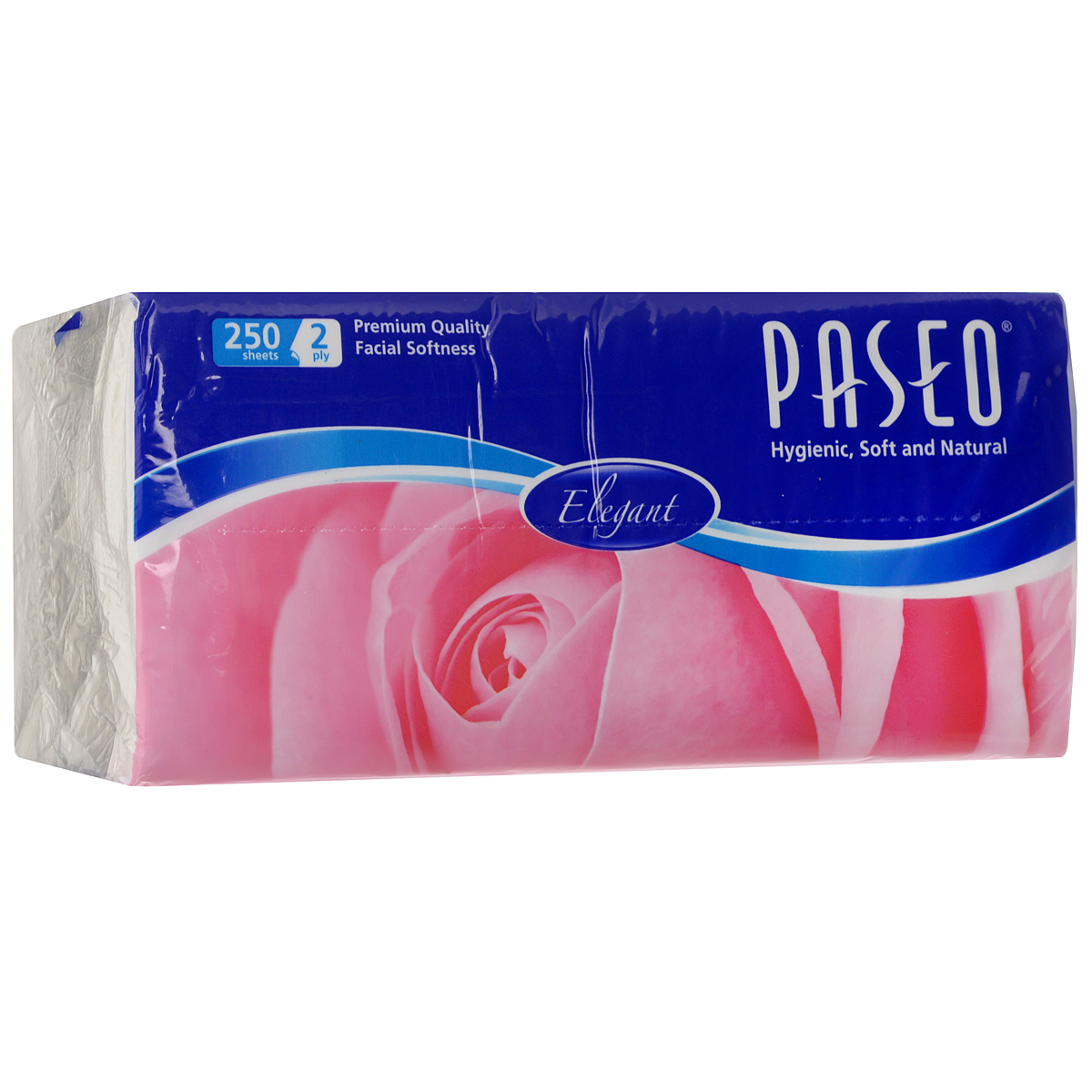 Салфетки бумажные Paseo Elegant, двухслойные, 250 шт121018 Салфетки бумажные Paseo Elegant, двухслойные, 250 шт121018Бумажные гигиенические салфетки Paseo Elegant, изготовленные из натуральной целлюлозы, являются продуктом Premium класса. Они обладают уникальными свойствами, так как всегда остаются мягкими на ощупь, прочными и отлично впитывающими влагу и могут быть пригодными в любой ситуации. Салфетки не содержат флуоресцентных добавок, парфюмерных отдушек и красителей. Не раздражают кожу. Салфетки Paseo Elegant идеально подходят для поездок, во время отдыха на природе за городом, в автомобиле, благодаря мягкой непромокаемой упаковке. Товар сертифицирован.