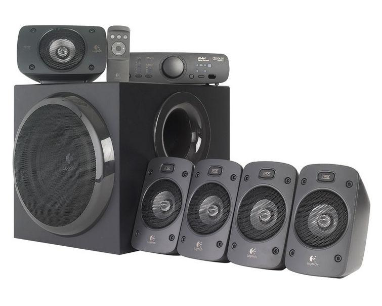 Logitech Z906 5.1 (980-000468)980-000468 Logitech Z906 5.1 (980-000468)980-000468Аудиосистема 5.1 Logitech Z906 мощностью 500 Вт с сертификатом THX обеспечит мощный звук и точно передаст все нюансы.Ощутите все нюансы объемного звука в формате Dolby digital или DTS — от гула толпы до шагов за спиной.Консоль управления с удобным дисплеем и возможности установки в стойку идеально впишется в домашнюю мультимедийную систему и обеспечит полный контроль над аудиоустройствами — с возможностью управления громкостью всех колонок, включения и отключения питания, выбора входов для источников звука и многими другими функциями.