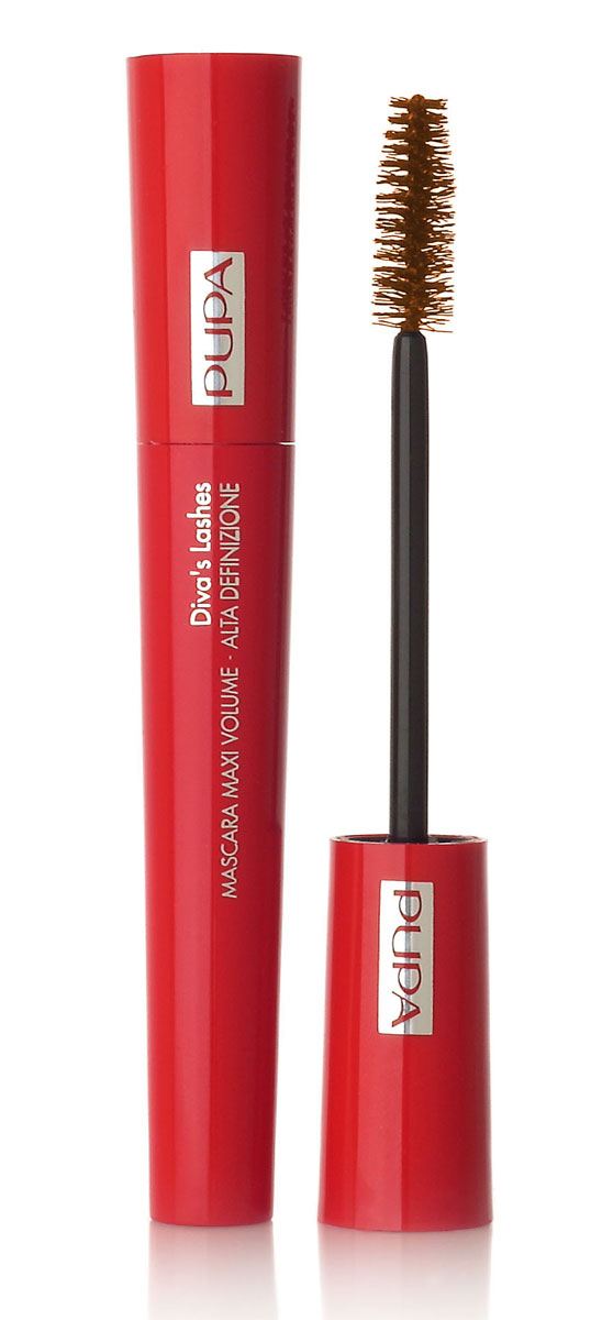 PUPA Тушь объем и разделение Divas Lashes, тон 02 коричневая , 10 мл.0041802 PUPA Тушь объем и разделение Divas Lashes, тон 02 коричневая , 10 мл.0041802Тушь для ресниц Pupa Divas Lashes - непревзойденный объем с совершенным результатом, без прецедентов. Специальные пленочные полимеры окутывают реснички одну за одной, разделяя их. Микрогранулы черной целлюлозы делают ресницы объемными, не утяжеляя их. Инновационное соединение пластифицирующих агентов и специальных восков обеспечивает нанесение туши без комочков.Эксклюзивная щеточка идеальна для модулирования ресниц: Негнущиеся максимальные по размеру щетинки графически выделяют ресницы;Большое пространство между щетинками для лучшего захвата туши. Офтальмологически протестирована. Рекомендуется для чувствительных глаз и для носителей контактных линз. Характеристики:Объем: 10 мл. Тон: №02 (коричневый). Производитель: Италия.Артикул:0041802.Товар сертифицирован.