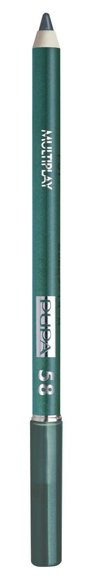 PUPA Карандаш для век с аппликатором Multiplay Eye Pencil тон №58 пластичный зеленый, 1.2 г244058 PUPA Карандаш для век с аппликатором Multiplay Eye Pencil тон №58 пластичный зеленый, 1.2 г244058Контурный карандаш для глаз Multiplay тройного действия с аппликатором для растушёвки подчёркивает взгляд с помощью интенсивного и однородного цвета, которой обладает безупречной стойкостью. Мягкая и очень пластичная текстура обеспечивает лёгкое и быстрое нанесение.