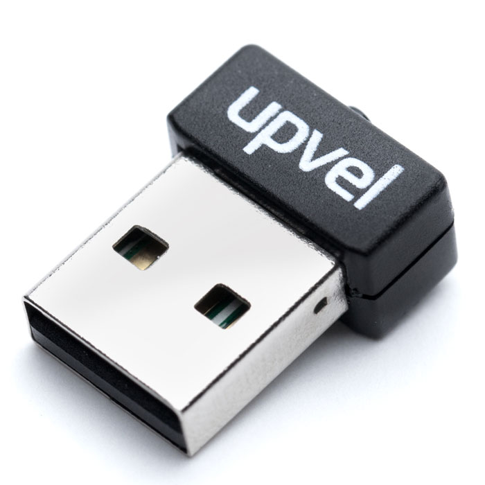 UPVEL UA-210WN Wi-Fi USB-адаптерUA-210WN UPVEL UA-210WN Wi-Fi USB-адаптерUA-210WNМиниатюрный Wi-Fi USB-адаптер стандарта 802.11n UA-210WN позволяет подключить ноутбук или настольный компьютер к Wi-Fi сети на скорости 150 Мбит/с. Адаптер подключается к существующей сети Wi-Fi одним нажатием кнопки WPS (Wi-Fi Protected Setup). Современные технологии шифрования обеспечивают надежную защиту данных, передаваемых по сети. Технология Wi-Fi Multimedia (WMM) Quality of Service (QoS) приоритезирует трафик различных приложений (потоковое видео и аудио, IP-телефония, игры по сети). Подключенный к USB-порту, адаптер выступает из корпуса компьютера всего на 9 мм. UA-210WN способен передавать потоковое видео и позволяет играть в сетевые игры без задержек.