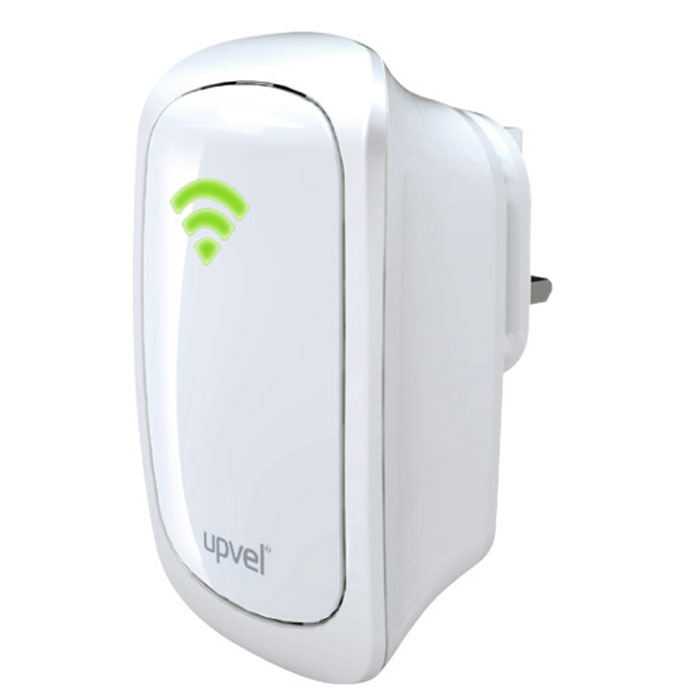 UPVEL UA-322NR репитерUA-322NR UPVEL UA-322NR репитерUA-322NRРепитер UA-322NR предназначен для увеличения зоны охвата сети Wi-Fi. Он позволяет обеспечить надёжное соединение там, где наблюдаются проблемы с подключением к беспроводной сети ввиду слабого или вовсе отсутствующего сигнала. Подключение к существующей сети осуществляется как по Ethernet-кабелю, так и по Wi-Fi. Благодаря этому репитер также может использоваться как для подключения к беспроводной сети устройств, не имеющих собственного модуля Wi-Fi, так и в качестве беспроводного интерфейса для расширения возможностей существующей кабельной сети. Компактные размеры и встроенная штепсельная вилка делают установку репитера максимально быстрой и простой. Индикатор силы сигнала на корпусе устройства помогает легко выбрать оптимальное место для установки репитера, а поддержка всех современных типов шифрования (WEP, WPA и WPA2) обеспечивает надёжную защиту передаваемых данных.