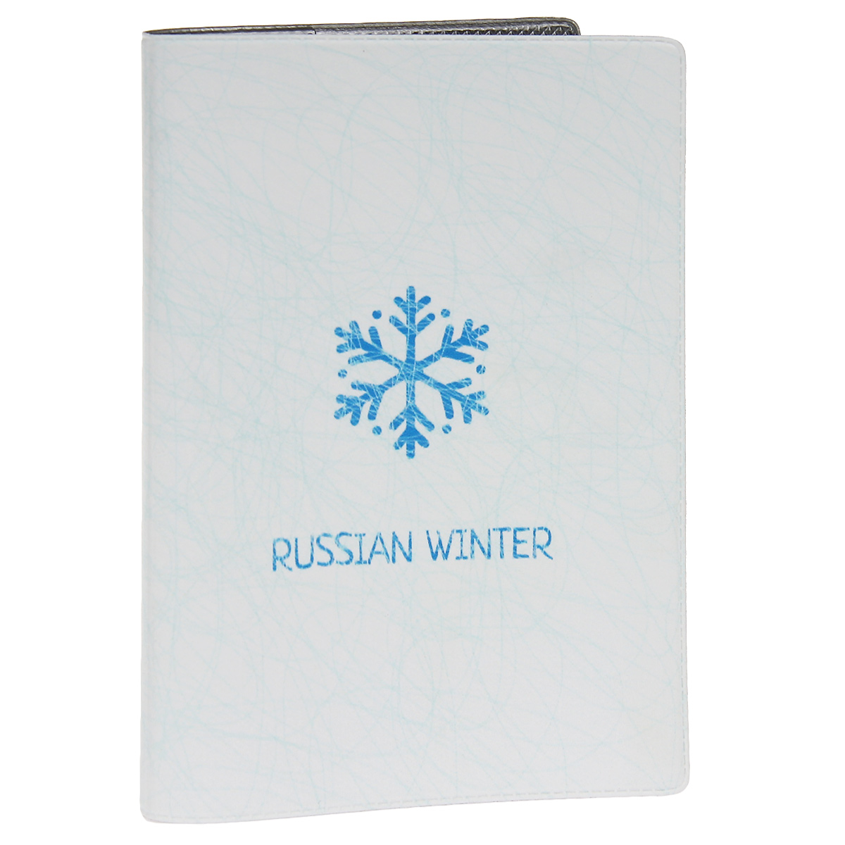 Обложка для паспорта Русская зима - Снежинка. OZAM268