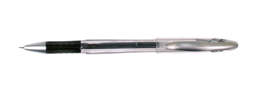 Ручка гелевая черная игольчатая 