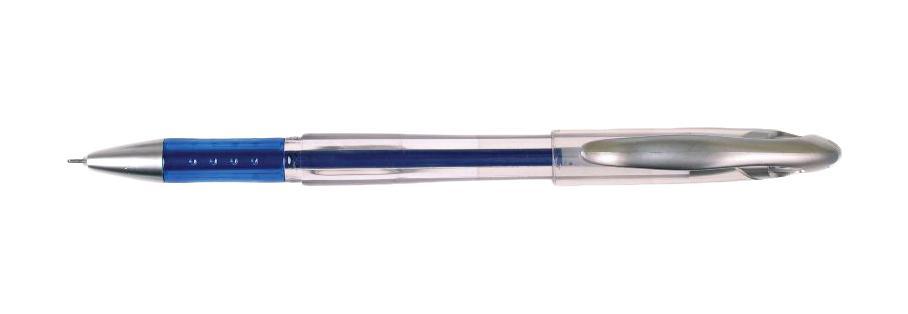 Ручка гелевая синяя игольчатая 