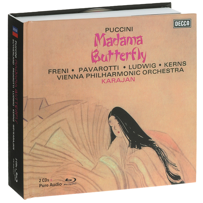 Puccini. Madama Butterfly. Sutherland / Pavarotti / Ludwig / Kerns / Wp / Karajan (2 CD + Blu-Ray Audio)
