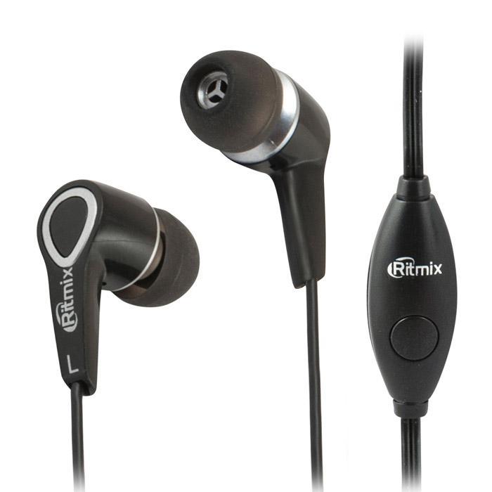 Ritmix RH-105M, Black наушники с функцией гарнитуры
