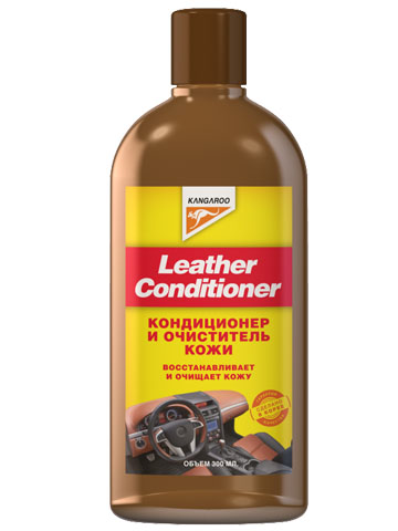Кондиционер для кожи Kangaroo Leather Conditioner, 300 мл250607 Кондиционер для кожи Kangaroo Leather Conditioner, 300 мл250607Kangaroo Leather Conditioner восстанавливает и защищает кожу. Очищает от мельчайшей пыли, удаляет пятна и грязь. Имеет приятный запах. Используется для обработки одежды, обивки мебели, автомобильных салонов, сумок и других изделий из кожи. Увлажняющие масла, входящие в состав кондиционера, увлажняют кожу, возвращают ей первоначальный блеск и мягкость. Полученный эффект сохраняется надолго.