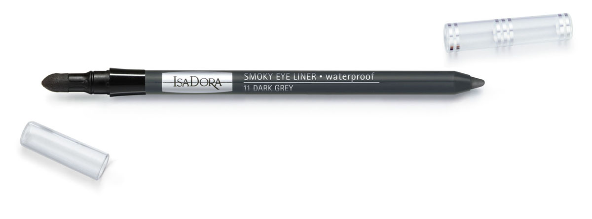 Isa Dora Карандаш для век Smoky Eye Liner, водостойкий, с аппликатором, тон 11 Dark Grey, 1,2 г113611 Isa Dora Карандаш для век Smoky Eye Liner, водостойкий, с аппликатором, тон 11 Dark Grey, 1,2 г113611Подводка в форме карандаша со встроенным аппликатором для быстрого и простого создания макияжа smoky eye. Кремовая насыщенная пигментами текстура. Водостойкая формула. Суперустойчивый макияж - до 12 часов. Не размазывается и не отпечатывается на веках. Также можно использовать для контура внутреннего века. Клинически тестировано Товар сертифицирован.
