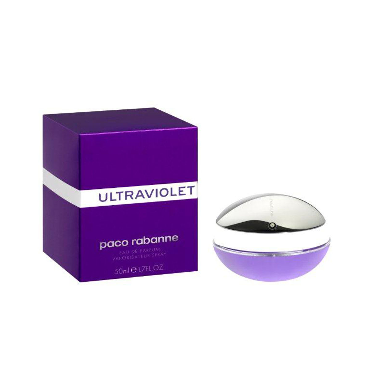 Paco Rabanne Парфюмерная вода Ultraviolet, женская, 50 мл3349666010501 Paco Rabanne Парфюмерная вода Ultraviolet, женская, 50 мл3349666010501Жизнь сегодня – это движение. Аромат Ultraviolet от Paco Rabanne идеально иллюстрирует современную жизнь. Совершенно инновационный, этот аромат сопровождает женщину в движении, такой же интенсивный и уверенный, как она сама. Свежий перец, японский османтус и aмбра – эти ноты смешиваются и сливаются воедино, искрятся в воздухе и окутывают кожу каждой женщины чувственной аурой.Верхняя нота: Ямайский красный перец, черника.Средняя нота: Османтус, жасмин самбак.Шлейф: Абсолю мадагаскарской ванили, серая амбра.Ямайский красный перец, черника - яркие неземные аккорды аромата.