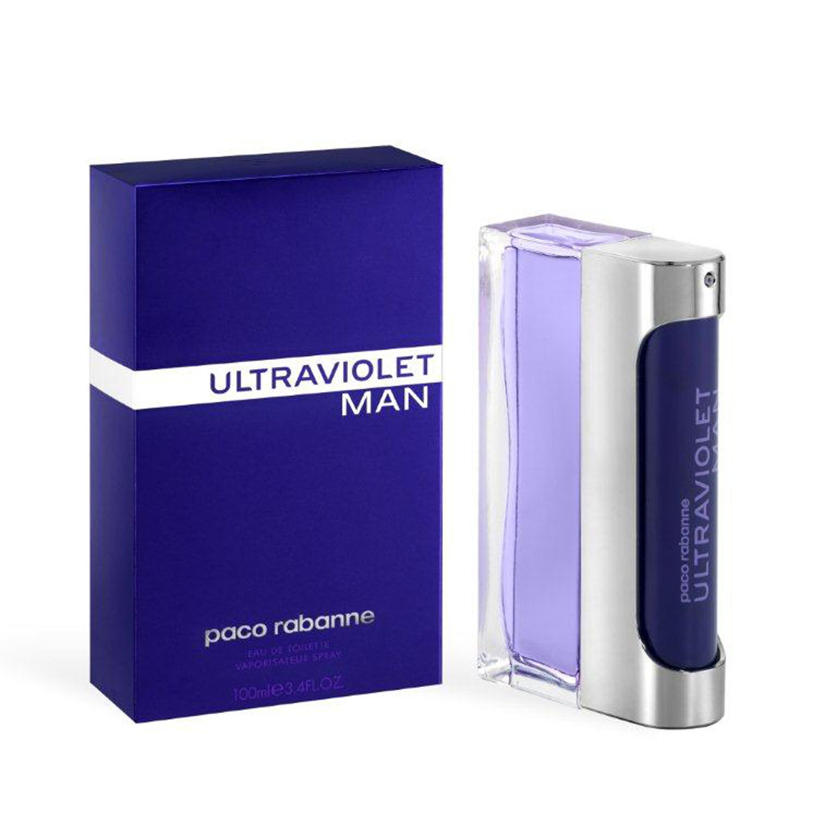 Paco Rabanne Туалетная вода Ultraviolet Man, мужская, 100 мл3349666010518 Paco Rabanne Туалетная вода Ultraviolet Man, мужская, 100 мл3349666010518Герой аромата Ultraviolet от Paco Rabanne ценит новые технологии и не боится отличаться от других. Его привлекает только лучшее. Свежий, древесный, амбровый аромат, олицетворяющий истинно мужскую чувственность, был воссоздан благодаря технологии NATURE PRINT. Сначала аромат раскладывают на молекулы и анализируют, затем идентифицируют и с точностью воссоздают наиболее чистые, устойчивые, лучшие ноты. Начальные ноты аромата – это жидкая мята. Ноты сердца звучат органическим ветивером и кристаллическим мхом. Базовые ноты – это серая амбра.Верхняя нота: Русский кориандр, итальянская мята.Средняя нота: Черный перец из Танзании, серая амбра.Шлейф: Пачули из Индонезии, дубовый мох.Руский кориандр, итальянская мята - яркие неземные аккорды аромата.