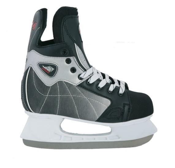 Коньки хоккейные Atemi Force 3.0 2012, цвет: серый,черный.Размер 40