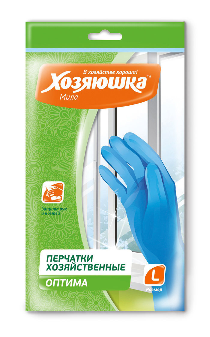 Перчатки хозяйственные Хозяюшка Мила Оптима, 3 пары. Размер L17024 Перчатки хозяйственные Хозяюшка Мила Оптима, 3 пары. Размер L17024Перчатки из уникального материала нитрила предназначены для мытья посуды, чистки овощей, разделки мяса и рыбы, стирки белья, работы в парикмахерских, для хозяйственных работ в саду, в лабораториях при работе с легкими химическими веществами. Обеспечивают эффективную защиту нежной кожи рук.