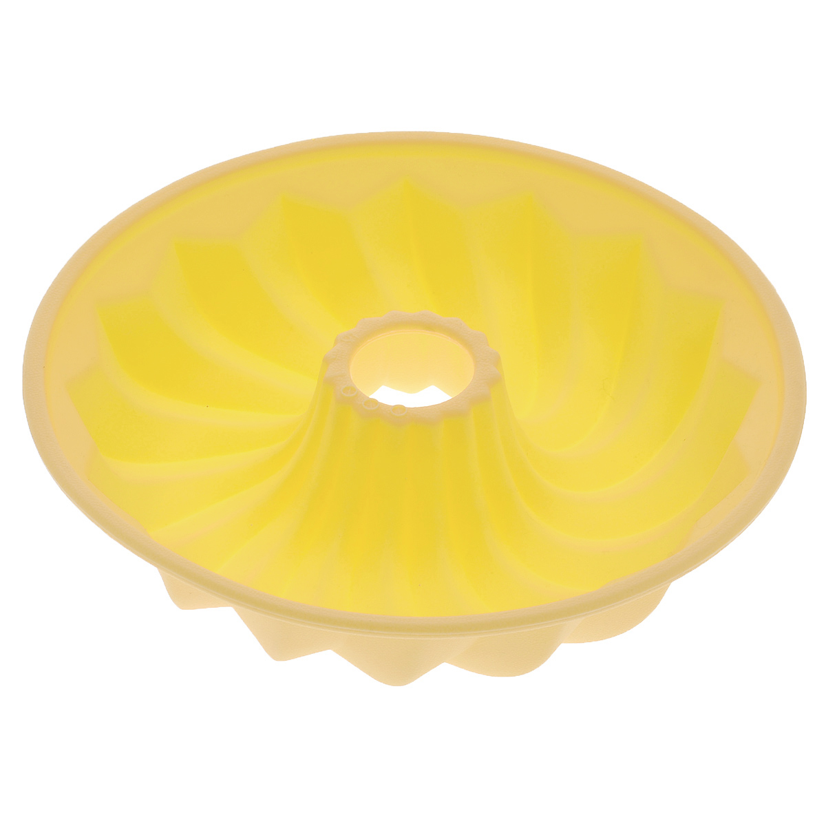 Форма для выпечки кекса Tescoma Delicia Silicone, круглая, цвет: желтый, диаметр 26 см. 629220629220 Форма для выпечки кекса Tescoma Delicia Silicone, круглая, цвет: желтый, диаметр 26 см. 629220629220Круглая форма Tescoma Delicia Silicone будет отличным выбором для всехлюбителей выпечки. Благодаря тому, что форма изготовлена из силикона, готовуювыпечку вынимать легко и просто. Стенки формы оснащены рельефнойповерхностью. Форма прекрасно подходит для выпечки кексов. С такой формой вы всегда сможете порадовать своих близких оригинальнойвыпечкой. Материал изделия устойчив к фруктовым кислотам и может бытьиспользован в духовках, микроволновых печах, холодильниках и морозильныхкамерах (выдерживает температуру от -40°C до 230°C). Антипригарные свойстваматериала позволяют готовить без использования масла.Можно мыть и сушить в посудомоечной машине. При работе с формой используйте кухонный инструмент из силикона - кисти,лопатки, скребки. Не ставьте форму на электрическую конфорку. Не разрезайтевыпечку прямо в форме.