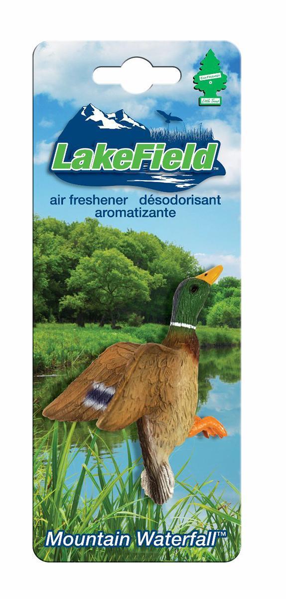 Ароматизатор Car-Freshner LakeField УткаCTK-50922-24 Ароматизатор Car-Freshner LakeField УткаCTK-50922-24Оригинальный ароматизатор Car-Freshner выполнен в виде утки. Он эффективно нейтрализует посторонние запахи и наполняет воздух приятными свежим ароматом. Подвесьте ароматизатор за шнурок в любом удобном месте - в салоне автомобиля, дома или в офисе - и получайте удовольствие!Характеристики: Размер ароматизатора:7 см x 5 см x 5 см.Производитель:США.Изготовитель:Китай.Размер упаковки:19 см х 7,5 см х 5 см.Артикул:CTK-50922-24.