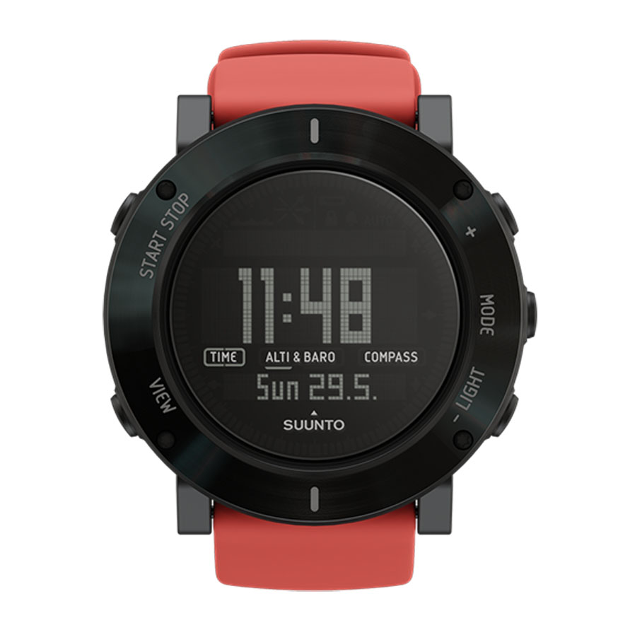 Часы спортивные Suunto Core Crush, цвет: красныйSS020692000 Часы спортивные Suunto Core Crush, цвет: красныйSS020692000Удостоенные наград часы серии Suunto Core оснащены удобными функциями для активного отдыха, заключенными в прочный корпус. Совмещая в себе альтиметр, барометр, компас и сведения о погоде, часы Suunto Core готовы предоставить исследователям все необходимые функции для великих приключений. Эти часы специально созданы, чтобы пробудить в каждом тягу к исследованиям.Основные функции:Альтиметр.Барометр.Компас.Термометр.Штормовое предупреждение.Время восхода/захода солнца.Глубиномер для подводного плавания с трубкой.Многофункциональные часы с отображением даты и времени.Сменная батарея.Меню на нескольких языках (английском, французском, немецком, испанском).