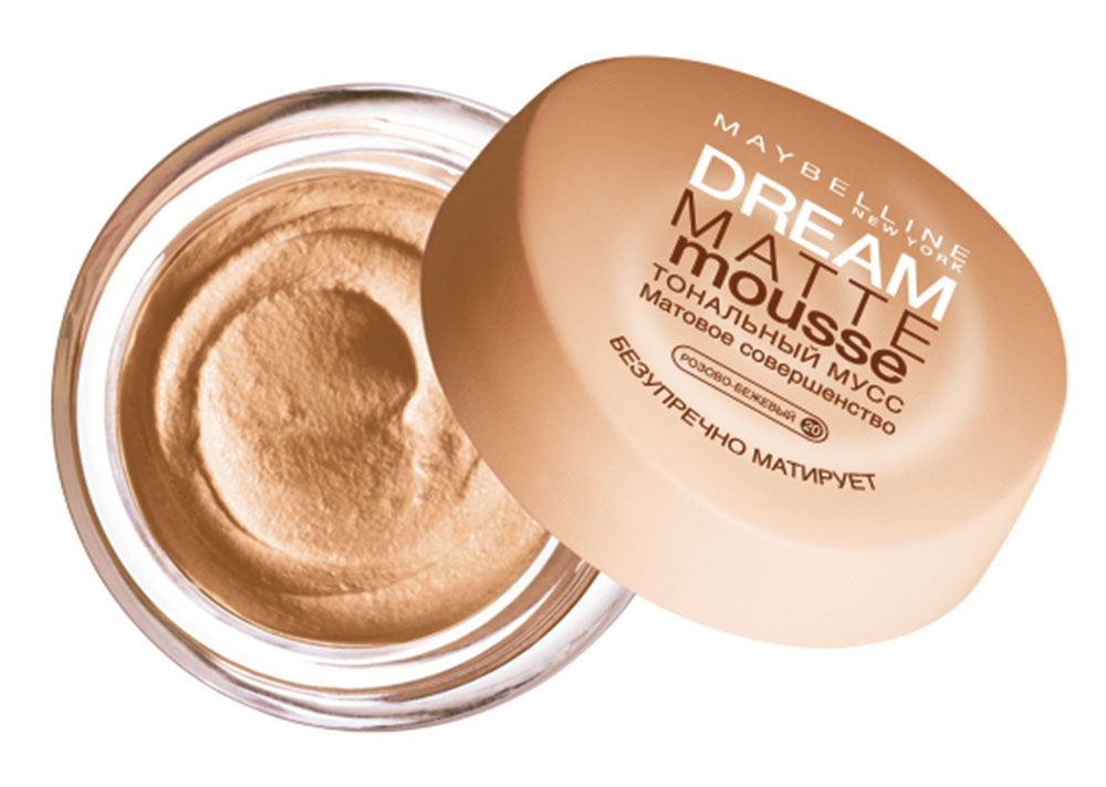 Maybelline New York Тональный крем для лица Dream Matte Mousse, матирующий, оттенок 020, Розово-бежевый, 18 млB2032212 Maybelline New York Тональный крем для лица Dream Matte Mousse, матирующий, оттенок 020, Розово-бежевый, 18 млB2032212Только наша воздушная текстура легко наносится и создает безупречно матовое покрытие. Кожа бархатистая на ощупь. На это не способно ни одно другое тональное средство!
