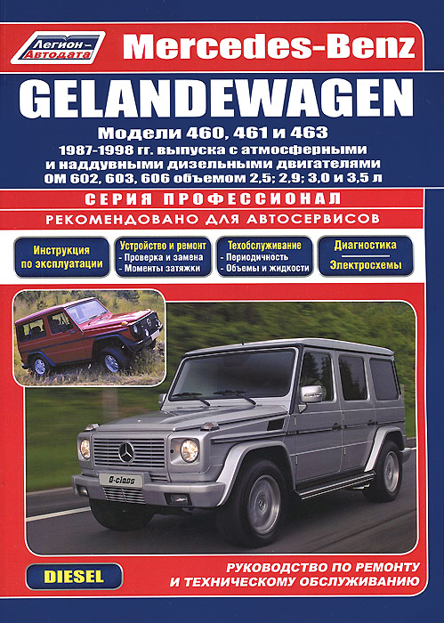 Mercedes-Benz Gelandewagen. Модели 1987-1998 гг. выпуска. Руководство по ремонту и техническому обслуживанию