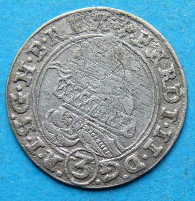 Монета 3 крейцера. Моравия (Австрия), чекан Оломоуц. 1628 год, Фердинанд II