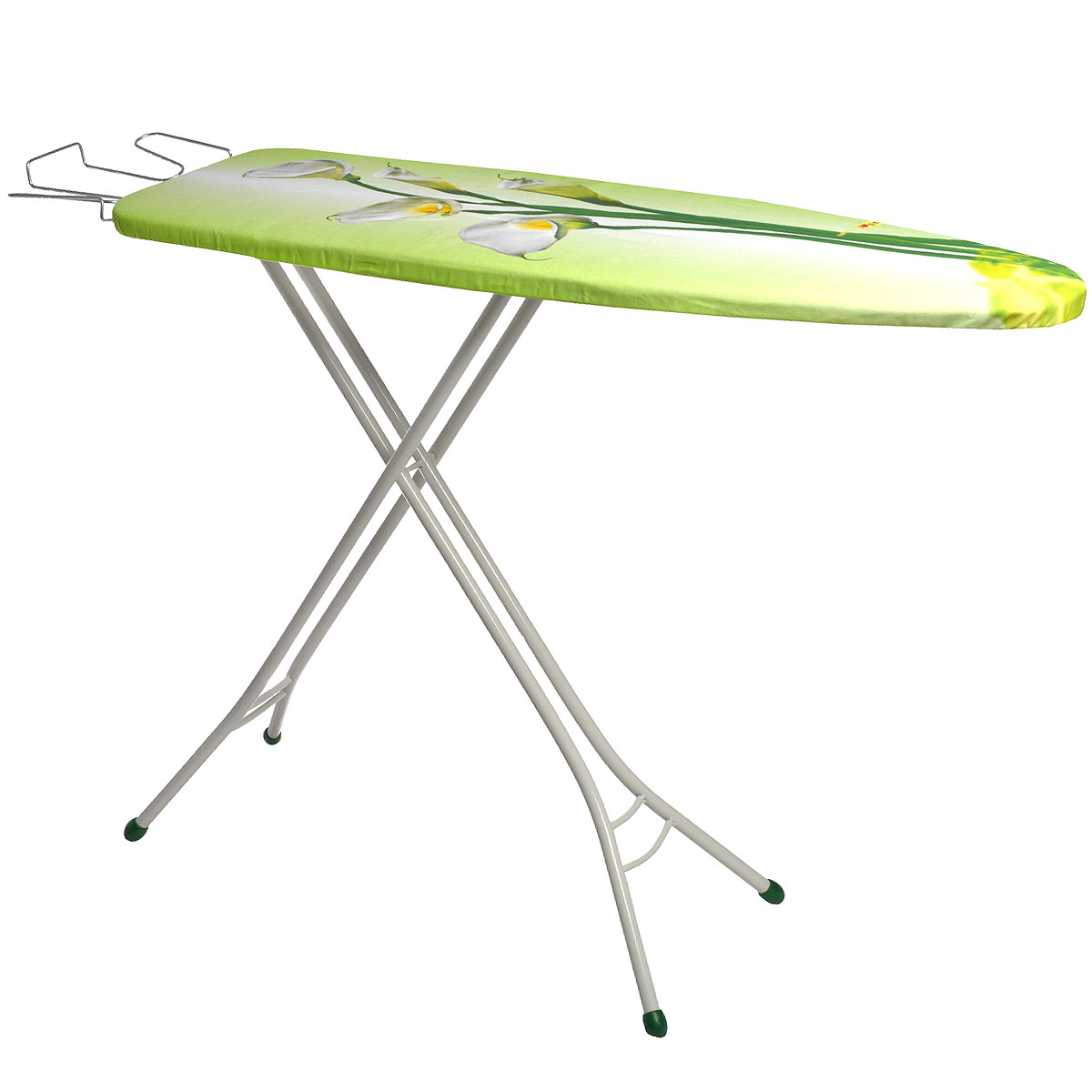 Доска гладильная Gimi Junior, рисунок: каллы, 110 x 33 см14400545_каллы Доска гладильная Gimi Junior, рисунок: каллы, 110 x 33 см14400545_каллыПоверхность гладильной доски Gimi Junior, выполненная в виде сетки, позволяет свободно пропускать пар от утюга. Она обтянута чехлом, выполненного из натурального хлопка с подкладкой из мольтона и украшенного изображением. Прочные ножки выполнены из крашеной стальной трубки и снабжены пластиковыми вставками, которые предотвращают скольжение, что создает удобные условия для глажки, а также препятствуют образованию царапин на полу.Доска оснащена подставкой для утюга из стального хромированного провода. Также доска регулируется по высоте. Гладильная доска легко складывается и не занимает много места в сложенном состоянии, что делает ее удобной для хранения.Гладильная доска Gimi Junior сочетает в себе качество, удобство и практичность. Она станет необходимым атрибутом для любой хозяйки.