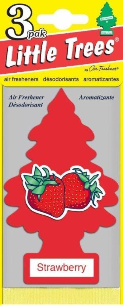 Набор ароматизаторов Car-Freshner Елочка Клубника, 3 штU3S-32012 Набор ароматизаторов Car-Freshner Елочка Клубника, 3 штU3S-32012Оригинальный ароматизатор сделан из высококапилярного качественного картона - что позволяет долго сохранять аромат и насыщенность красок изображения. Уникален по эффективности действия, насыщенности и стойкости запахаПовесьте ароматизатор в любом удобном месте - в салоне автомобиля, дома или в офисе - и получайте удовольствие! Характеристики:Материал: 100% спрессованная целлюлоза, полимеры, не токсичные отдушки. Размер упаковки: 19 см х 7,5 см х 1 см. Артикул:U3S-32012.