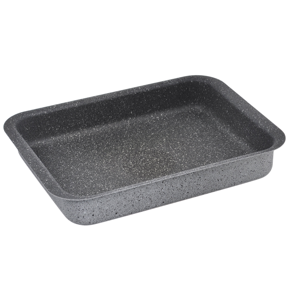 Противень Illa Cook On Rock Everyday, с антипригарным покрытием, 25 см х 35 см1465 Противень Illa Cook On Rock Everyday, с антипригарным покрытием, 25 см х 35 см1465Противень Illa Cook On Rock Everyday прямоугольной формы изготовлен из алюминия с внутренним антипригарным каменным покрытием серого цвета Whitford. Цвет наружной поверхности - серый под камень. Посуда с каменным антипригарным покрытием выполнена из материалов высокого качества и является наиболее долговечной. Экологична, так как при нагреве не выделяет примеси PFOA. Прочный антипригарный слой очень надежен, не меняется со временем и не теряет своих антипригарных свойств. Антипригарная каменная посуда гарантирует приготовление здоровой, легкой и вкусной пищи, благодаря возможности готовить на более низкой температуре, и сохраняет вкус и аромат продуктов. Антипригарная каменная посуда быстро нагревается, а тепло сохраняется дольше, благодаря толстому дну и наличию специальных частиц, из которых состоит покрытие. Эта новая линия ILLA для тех, кто ценит надежность, прочность, долговечность и профессиональные характеристики посуды с антипригарным покрытием. Формы, отделка, вес и материалы были выполнены с учетом предпочтений профессиональных поваров. Изделие подходит для всех типов плит, кроме индукционных. Можно мыть в посудомоечной машине.Размер противня (без учета ручек): 25 см х 35 см. Размер противня (с учетом ручек): 27,5 см х 38,5 см. Высота стенки: 6 см.