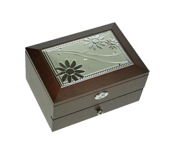 Шкатулка ювелирная MORETTO 2-х ярусная 18*13*10см