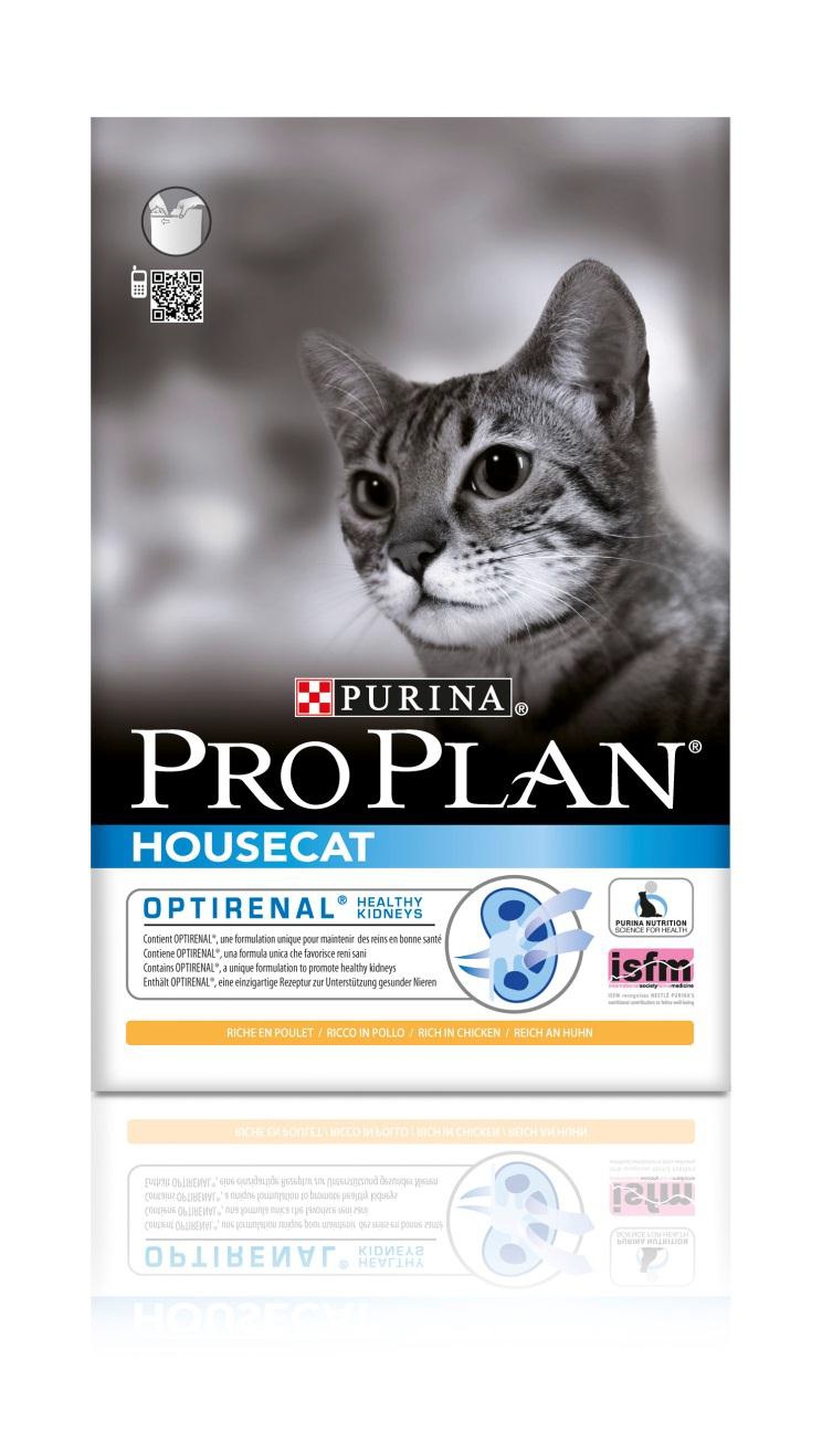 Корм сухой Pro Plan House Cat для взрослых кошек, живущих в помещении, с курицей, 10 кг12171886 Корм сухой Pro Plan House Cat для взрослых кошек, живущих в помещении, с курицей, 10 кг12171886Сухой корм Pro Plan House Cat - это полноценный рацион для взрослых кошек живущих в помещении. Он содержит особую разработанную с участием ученых комбинацию ингредиентов для поддержания здоровья вашего питомца в течение продолжительного времени. Особенности сухого корма: содержит уникальную формулу для поддержания здоровья почек,контролирует процесс образования комков шерсти и способствует мягкому продвижению шерсти по пищеварительному тракту,обеспечивает здоровое переваривание и продвижение пищи по желудочно-кишечному тракту,помогает восстановлению здоровья желудочно-кишечного тракта.Состав: курица (20%), кукурузный глютен, сухой белок птицы, рис, кукуруза, сухая мякоть свеклы, животный жир, сухой корень цикория (2%), яичный порошок, минеральные вещества, концентрат горохового белка, пшеничный глютен, рыбий жир, вкусоароматическая кормовая добавка, дрожжи, натуральный пребиотик. Анализ: белок: 36%, жир: 14%, сырая зола: 7%, сырая клетчатка: 5%.Добавки на кг: витамин А: 32 600; витамин D3: 1060; витамин Е: 720 мг/кг; железо: 60; йод: 1,9; медь: 11; марганец: 15; цинк: 140; селен: 0,12 мг/кг.Товар сертифицирован.