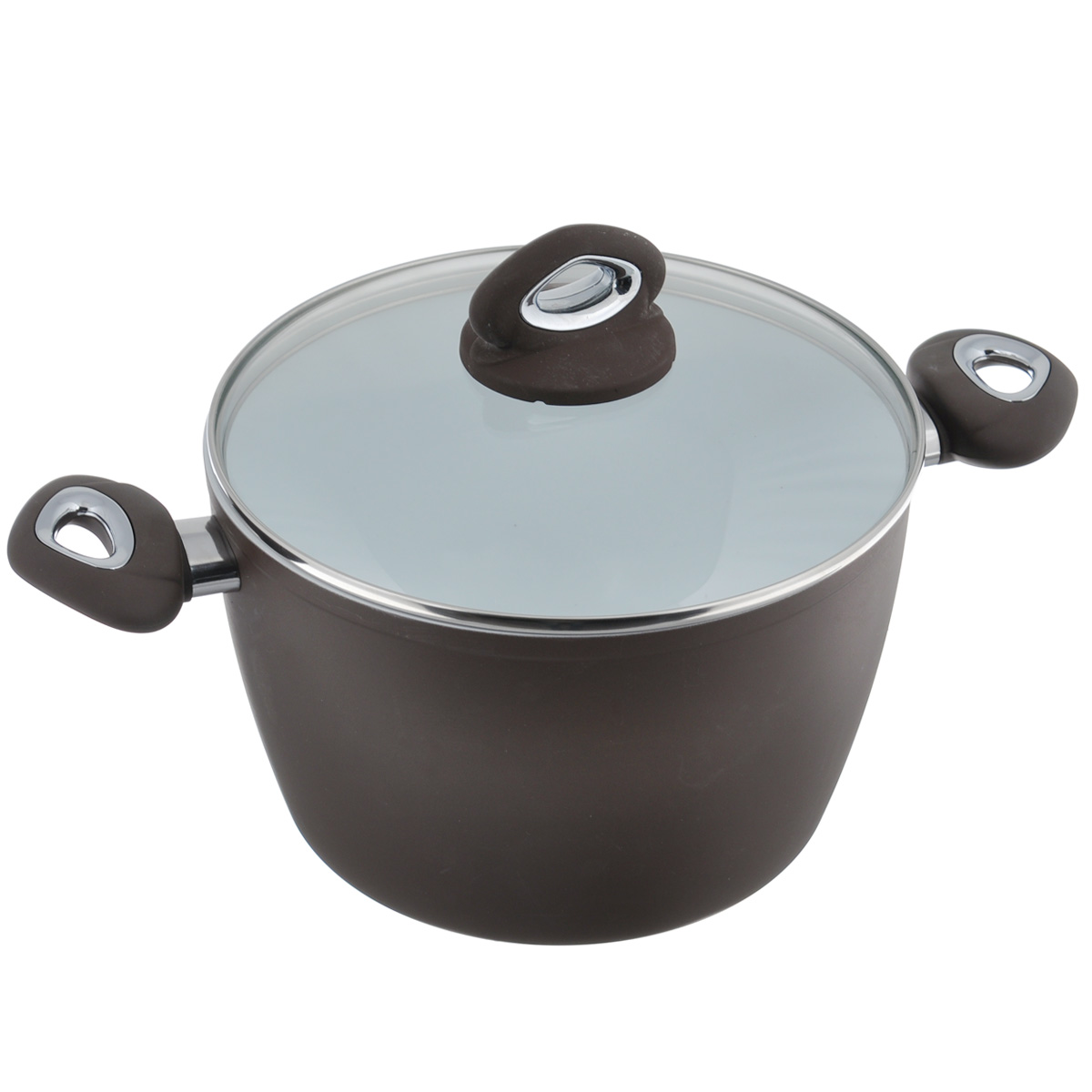Кастрюля глубокая Bialetti с крышкой, с керамическим покрытием, цвет: коричневый, 6 лBL 204 B Кастрюля глубокая Bialetti с крышкой, с керамическим покрытием, цвет: коричневый, 6 лBL 204 BГлубокая кастрюля Bialetti изготовлена из тяжело анодированного алюминия - металла прочнее стали, который обладает отличными антипригарными свойствами и высокой теплопроводностью. Вам потребуется меньше времени и меньший температурный режим для готовки, т.к. эко посуда нагревается быстрее и сильнее, чем традиционная. При производстве посуды Bialetti не используются опасные для окружающей среды компоненты (такие как PFOA), имеющие длительный период распада. Особо прочное керамическое покрытие Aeternum предотвращает пригорание пищи и обеспечивает ее легкое приготовление. Кроме того, покрытие обладает жиро- и водоотталкивающими свойствами, поэтому легко чистится. Удобные ручки выполнены из бакелита с прорезиненным покрытием. Крышка изготовлена из жаропрочного стекла. Внешние стенки покрыты жаропрочной эмалью коричневого цвета. Самым неожиданным станут впечатления от цвета посуды - пожарьте мясо или картошку на белоснежной керамической посуде хоть один раз, и вы больше не сможете есть продукты, приготовленные на традиционных черных и темно-серых поверхностях. Подходит для всех плит, включая индукционные. Можно мыть в посудомоечной машине.Высота стенки: 15,5 см. Ширина (с учетом ручек): 39 см. Толщина стенки: 3 мм. Толщина дна: 5 мм. Диаметр основания: 17 см.