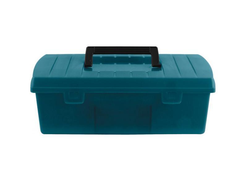 Ящик для инструмента FIT, 12. 6549665496 Ящик для инструмента FIT, 12. 6549665496Ящик для инструмента FIT предназначен для хранения и удобной транспортировки инструментов. Изготовлен из пластика и имеет внутри 2 переставных разделителя, что дает возможность регулировать размеры отделений. Ящик надежно закрывается с помощью защелок. Удобная рукоятка обеспечивает комфортную переноску. Инструментальный ящик применяется как в профессиональной сфере, так и в быту: он очень вместительный, помогает упорядочить нужные в работе предметы и всегда держать их под рукой. Характеристики: Материал: пластик. Размеры внутренние: 28 см x 12,5 см x 7 см. Размеры одного отделения: 9,5 см x 12,5 см x 7 см. Размеры внешние: 30 см x 13,5 см x 9,5 см. Размер упаковки: 30 см x 13,5 см x 9,5 см.
