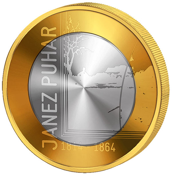 Монета номиналом 3 евро 