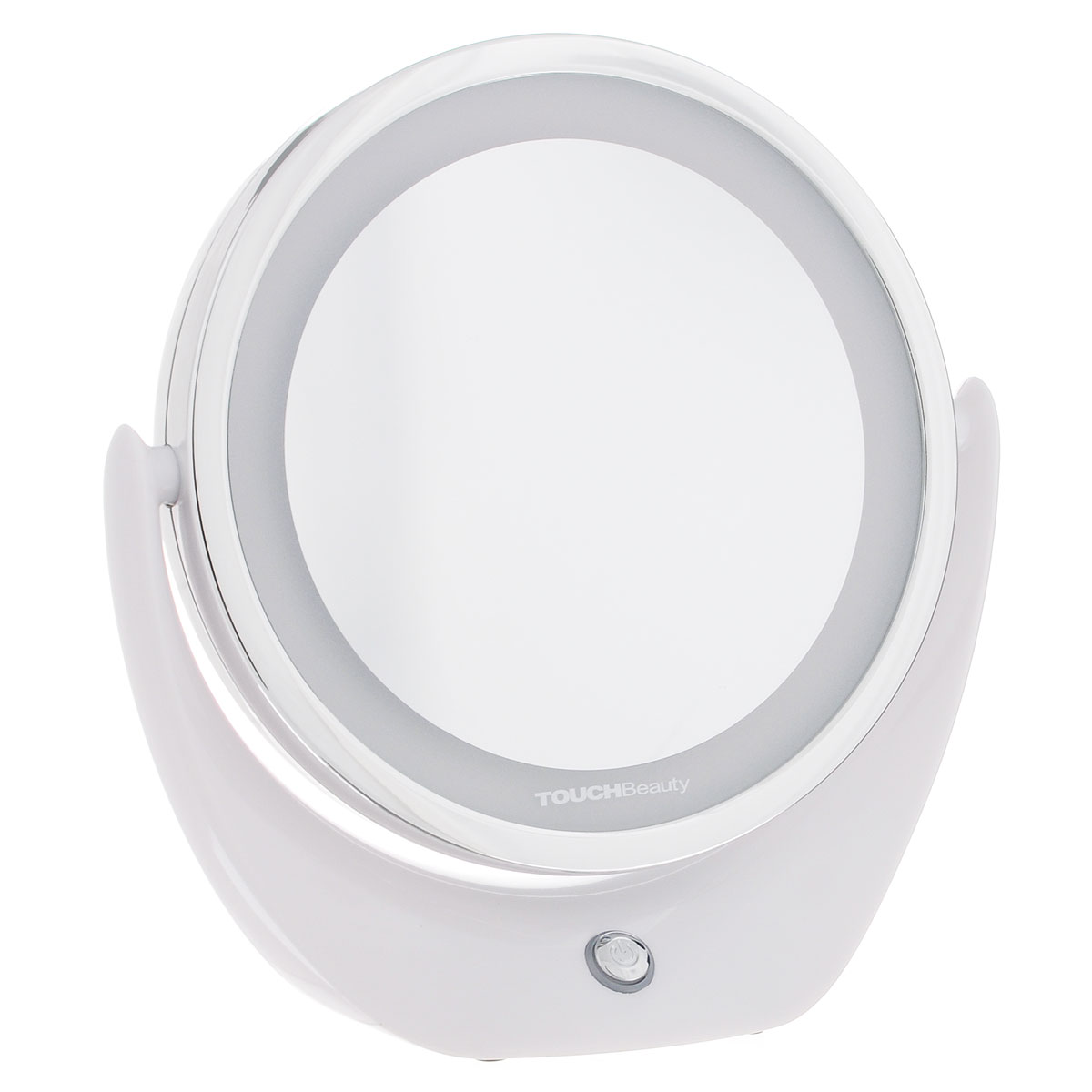Touchbeauty Настольное двойное зеркало, с подсветкой. AS-1276AS-1276 Touchbeauty Настольное двойное зеркало, с подсветкой. AS-1276AS-1276Двустороннее косметическое зеркало со светодиодной подсветкой. Пятикратное увеличение одной из сторон и светодиодная равномерная подсветка создает удобство при уходе за лицом. Компактные размеры зеркала не стесняют пространство. Вращается на 360°. Стильный дизайн. Подсветка работает от USB (USB-провод в комплекте).Товар сертифицирован.