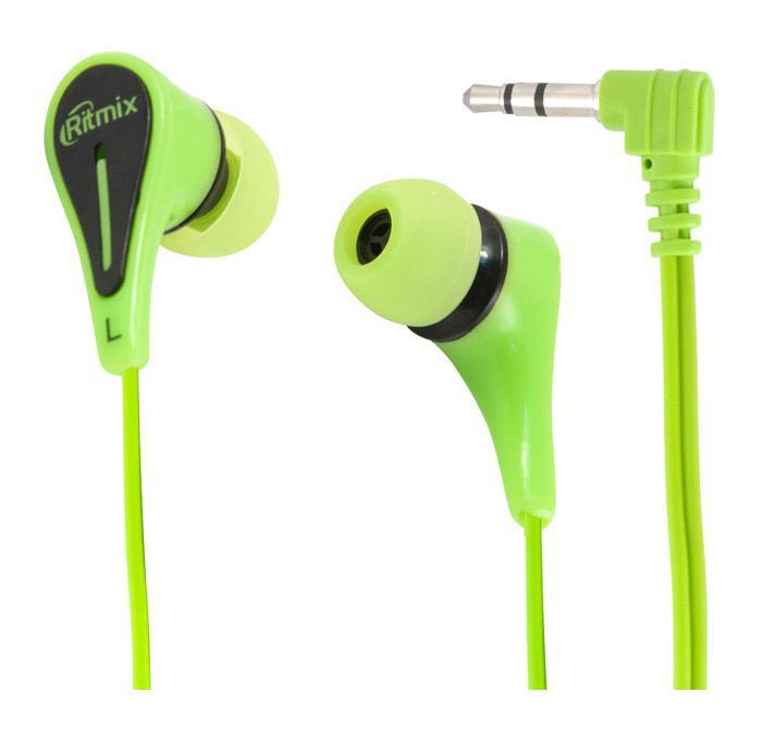 Ritmix RH-012, Green наушникиRH-012 Green Ritmix RH-012, Green наушникиRH-012 GreenRitmix RH-012 – это портативные наушники-вкладыши с качественным сбалансированным звуком. Кабель стандартной длины штекером Г-образной формы