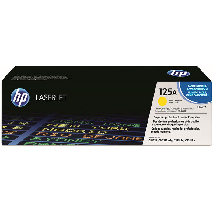 HP CB542A, Уellow лазерный картридж для Color LaserJet CP1215/CP1515n/CM1312CB542A HP CB542A, Уellow лазерный картридж для Color LaserJet CP1215/CP1515n/CM1312CB542AНе нужно слов, когда есть реалистичные фотографии высокого качества с картриджем HP 125A. Четкая передача