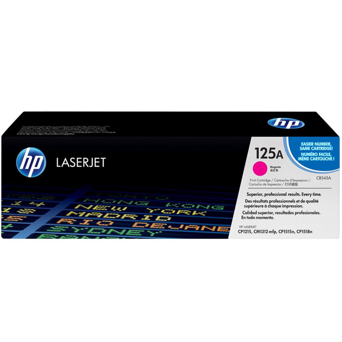 HP CB543A, Magenta лазерный картридж для Color LaserJet CP1215/CP1515n/CM1312