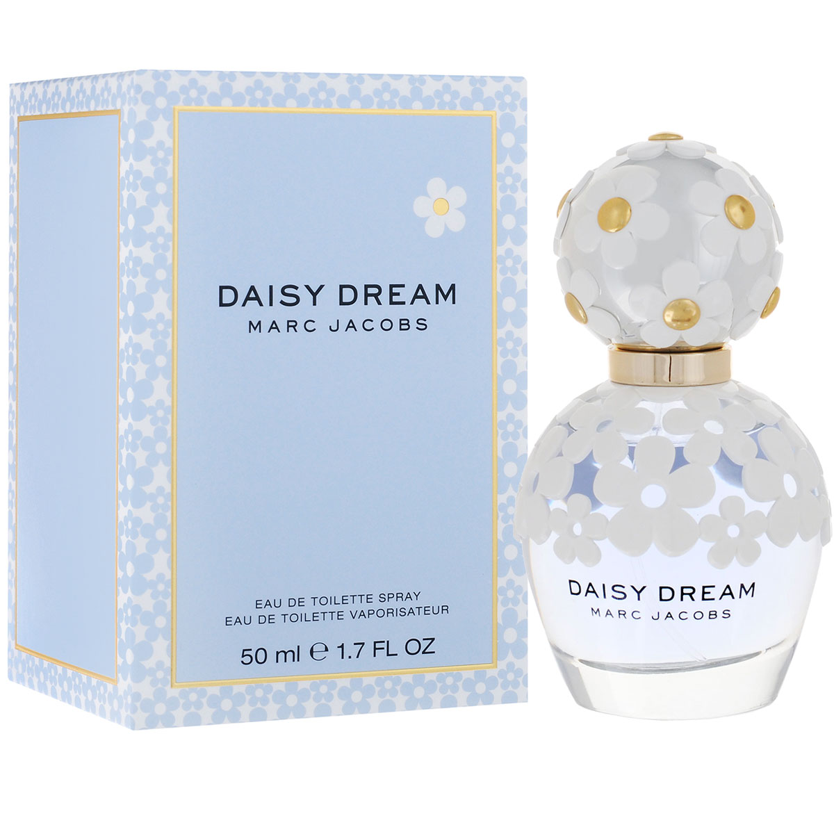 Marc Jacobs Туалетная вода Daisy Dream, женская, 50 мл58475335000 Marc Jacobs Туалетная вода Daisy Dream, женская, 50 мл58475335000Легкий и воздушный DAISY DREAM – это сочетание цветов и фруктов, пленительный аромат с восхитительными верхними нотами ежевики, свежего грейпфрута и сочной груши. Сердцу аромата придает благородство ноты женственного жасмина, личи и голубой глицинии. Ноты базы – сочетание белого дерева, мускуса и кокосовой воды. Вобрав в себя невесомый шарм и мечтательность DAISY, DAISY DREAM стал новым взглядом на юность, вдохновение и романтику. Аромат, следуя традициям марки MARC JACOBS, необычен, элегантен и женственен – это свежая интерпретация культовых мотивов классического DAISY.Верхняя нота: ежевика, грейпфрут, груша.Средняя нота: жасмин, личи, голубая глициния.Шлейф: Ваниль.Необычные составляющие аромата - сок белого дерева, мускуса и кокосовой воды, придают новизну и неповторимость.Дневной и вечерний аромат.
