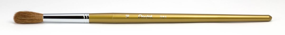 Кисть для рисования Pentel, пони, круглая, размер 16ZBS1-16 Кисть для рисования Pentel, пони, круглая, размер 16ZBS1-16Кисть для рисования Pentel изготовлена из волоса пони. В отличие от обычных лошадей, волос пони отличается мягкостью, гладкостью, шелковистостью. Волос пони толще волоса белки, поэтому кисти из пони более плотные. Основное применение: акварель, гуашь, клей и косметические средства.Длина кисти: 28 см.Материал: мех пони, пластик, металл.Ширина щетины: 1,4 см.Длина щетины: 3 см.