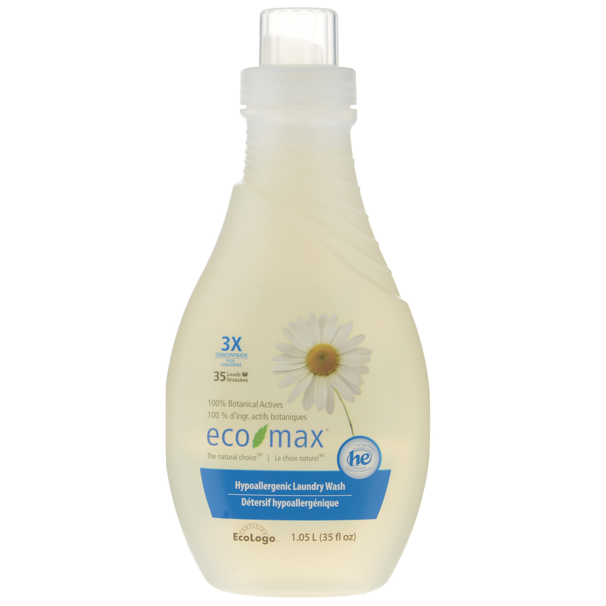 Средство для стирки Eco Max, гипоаллергенное, супер концентрат, 1,05 лEmax-C115 Средство для стирки Eco Max, гипоаллергенное, супер концентрат, 1,05 лEmax-C115Жидкое средство для стирки Eco Max - полностью натуральное концентрированное гипоаллергенное средство для стирки. Специально разработано без использования сенсибилизаторов и безопасно для людей, чувствительных к различным запахам. Прекрасно подходит для стирки детской одежды. В этом средстве используются активные чистящие вещества ингредиентов, полученных из биоразлагаемых и возобновляемых растительных источников. Благодаря низкому пенообразованию и отсутствию осадка безопасно для использования в стиральной машине. Используется для высокоэффективных и стандартных стирок. Смотрите внутри крышки линии для измерения. Одна бутылка этого концентрированного средства рассчитана на 35 стандартных загрузок. Подходит для ручной и машинной стирки, для всех типов ткани. Состав: вода, полигликозиды (из кокосового масла и кукурузного сиропа), пищевой цитрат натрия, пищевая лимонная кислота, пищевой загуститель на основе целлюлозы, пищевой сорбат калия в качестве консерванта. Товар сертифицирован.