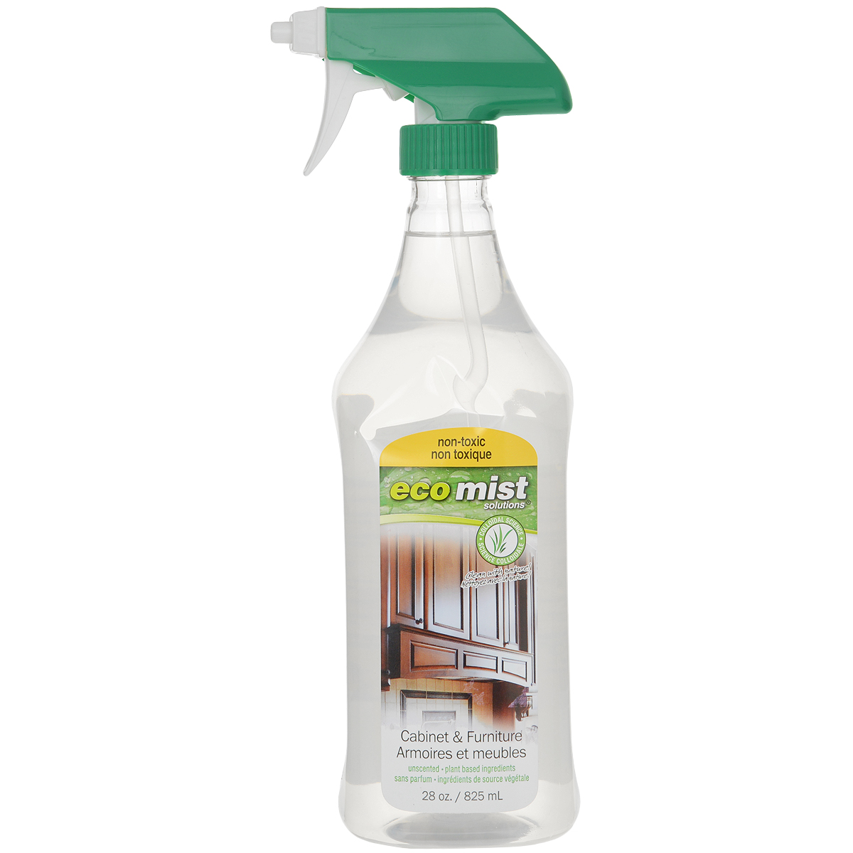 Средство для чистки мебели и уборки в кабинете Eco Mist, 825 млEM825XXFRTR06EFL Средство для чистки мебели и уборки в кабинете Eco Mist, 825 млEM825XXFRTR06EFLСпециальное средство Eco Mist для удаления любых видов загрязнений, разводов, пыли с мебели, включая лакированную и из натурального дерева. Не оставляет следов после использования, а также предотвращает повторное оседание пыли. Не токсично. Без запаха. За счет активных полирующих свойств мебель надолго приобретает ухоженный вид, блеск и гладкость поверхностей.Состав: дехлорированная вода, кокос, различные экстракты, сахарный тростник, экстракт картофеля, кукуруза.