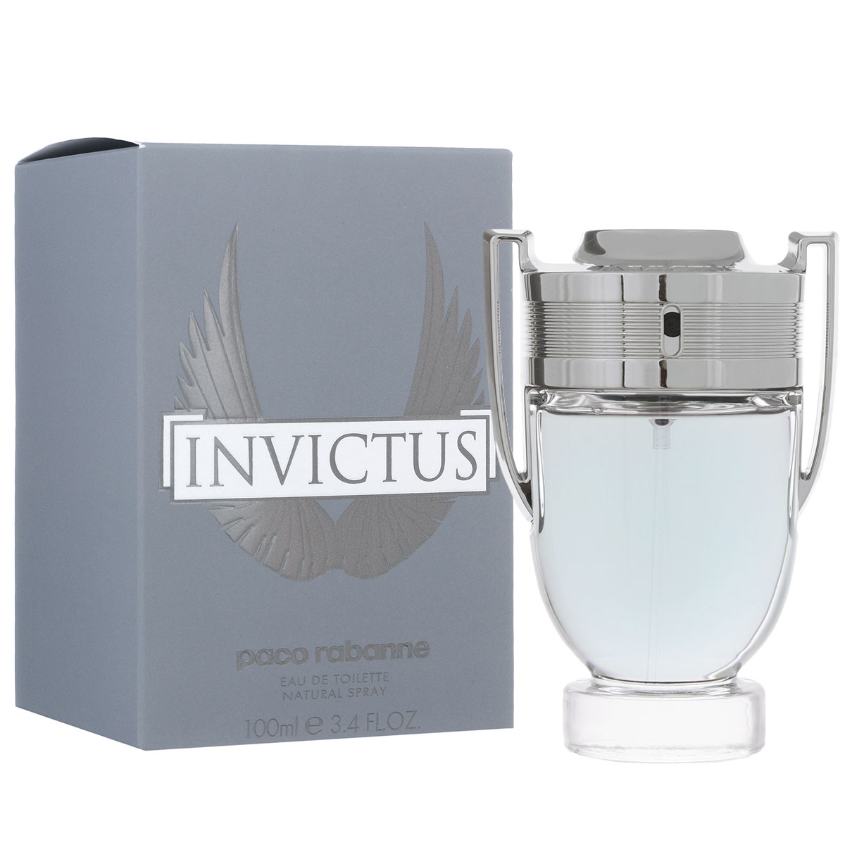 Paco Rabanne Туалетная вода Invictus, мужская, 100 мл3349668515660 Paco Rabanne Туалетная вода Invictus, мужская, 100 мл3349668515660Аромат Invictus от Paco Rabanne — это встреча с новой мечтой о победе, с новым героем, чемпионом, спортсменом и новой парфюмерной историей чувственной свежести. Герой истории Invictus уже продемонстрировал свои спортивные достижения. Он победил, он сильнейший, испытание пройдено… Он берет новую высоту следующего мгновения, когда взрываются эмоции: ощущение всепоглощающего успеха, восторженные восклицания, которые служат опорой и одновременно обнажают душу. Не столько его сложение, сколько триумф делает его желанным. Его победа не только окрыляет, это — настоящий афродизиак. Композиция чувственной свежести контрастирует с традиционными подходами, принятыми в мужской парфюмерии. Не летняя вода, не классический одеколон, Invictus представляет собой в высшей степени текстурный аромат с насыщенным и глубоким звучанием. Экстатическая, вибрирующая свежесть достигается за счет морского аккорда, кожуры грейпфрута и лаврового листа. Притягательность создается благодаря мужественному характеру и животному магнетизму древесно-амбрового аккорда. Гваяковое дерево, амбра и пачули создают благородный шлейф. Верхняя нота: Цедра грейпфрута, морской аккорд.Средняя нота: листья лавра.Шлейф: Гваяковое дерево, амбра и пачули.Морской аккорд - целеустремлённость и яркие эмоции.