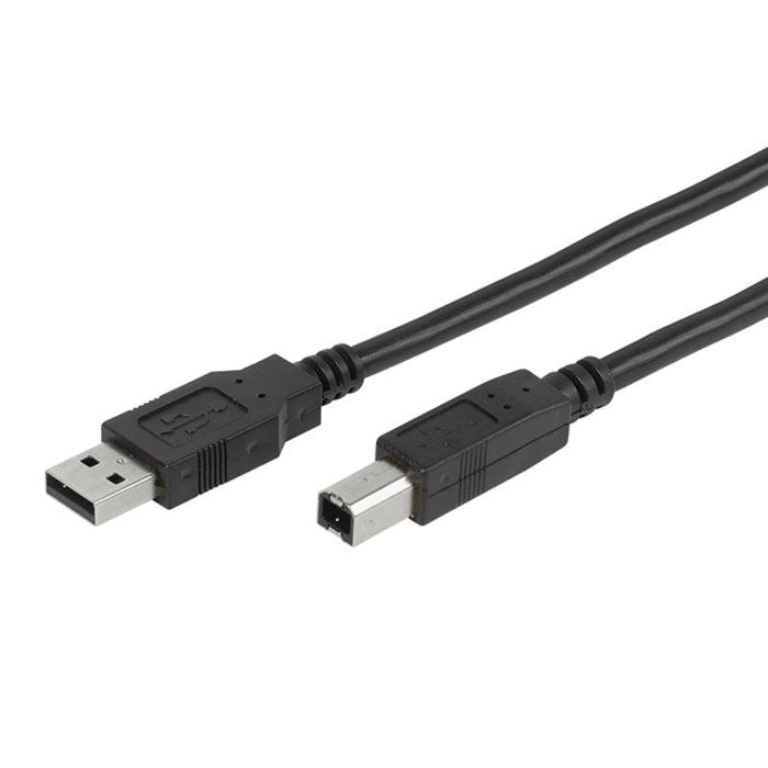Vivanco кабель USB 2.0 A/В, Black (1.8 м)