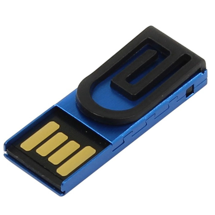 Iconik Зажим 8GB, Blue USB-накопитель (под логотип)