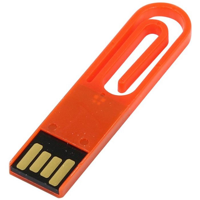Iconik Скрепка 8GB, Red USB-накопитель (под логотип)