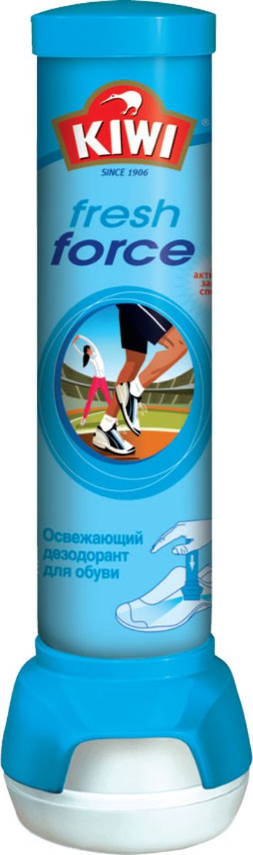 Спрей-дезодорант для обуви Kiwi Fresh Force, освежающий, 100 мл. 630217 дезодорант для обуви salamander professional дезодорант для обуви