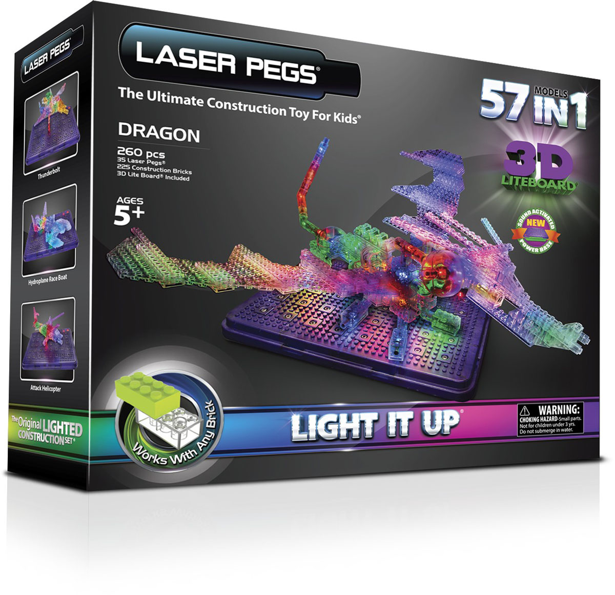 Laser Pegs Конструктор Дракон 57 в 1