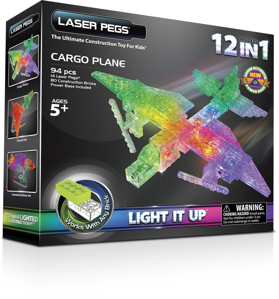 Laser Pegs Конструктор Грузовой самолет 12 в 1