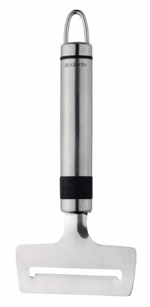Нож для сыра Brabantia Profile, цвет: стальной матовый. 211102211102 Нож для сыра Brabantia Profile, цвет: стальной матовый. 211102211102Отлично подходит для нарезки мягких сортов сыра, а также огурцов, моркови и т.п. Удобен в использовании: сыр не прилипает к металлу благодаря небольшой длине лезвия. Подходит для мытья в посудомоечной машине. Имеется сочетающийся по стилю настенный держатель (рейлинг). В комплект не входит.