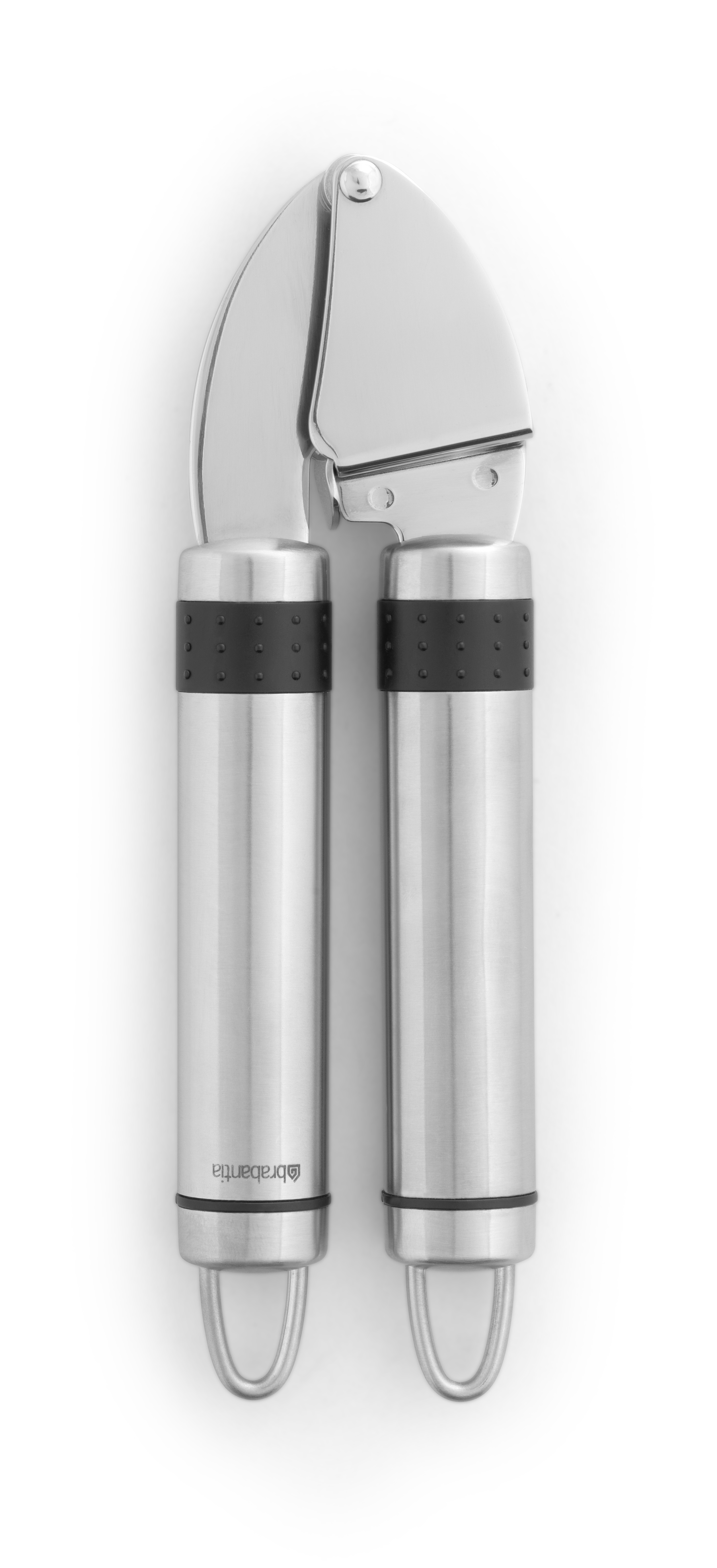 Пресс для чеснока Brabantia, без съемных частей. 211249211249 Пресс для чеснока Brabantia, без съемных частей. 211249211249Пресс для чеснока Brabantia без съемных частей имеет стильный классический дизайн и одинаково хорошо впишется и в современный и в классический интерьер.Увеличенный размер рукояток позволяет использовать пресс без больших физических усилий. Пресс для чеснока Brabantia изготовлен из высококачественной нержавеющей стали и пластика, благодаря чему его можно мыть в посудомоечной машине. Пресс можно повесить на кухонный рейлинг благодаря петелькам на ручках, и он всегда будет под рукой. Характеристики:Материал: нержавеющая сталь, пластик Размер пресса: 18 см х 5 см х 3 см. Размер упаковки: 24 см х 9 см х 3,5 см. Артикул: 211249. Гарантия производителя: 5 лет.
