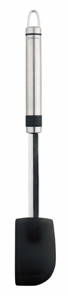 Лопатка Brabantia, цвет: черный, серебристый. 385520385520 Лопатка Brabantia, цвет: черный, серебристый. 385520385520Лопатка Brabantia станет вашим незаменимым помощником на кухне. Рабочая часть лопатки выполнена из силикона, ручка изготовлена из стали. Лопатка предназначена для перемешивания продуктов в процессе жарки или тушения, а также накладывания готового блюда на тарелки. Лопатка Brabantia - практичный и необходимый подарок любой хозяйке! Характеристики: Материал: сталь, силикон. Размер: 34 см х 9,5 см х 4,5 см. Артикул: 385520. Гарантия производителя: 5 лет.